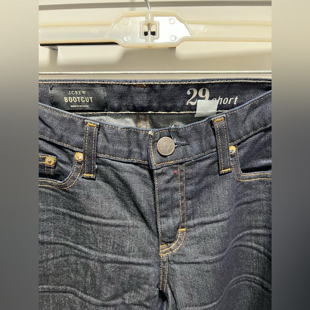 J Crew bootcut blue Denim Jeans 29 short - Picture 4 of 9